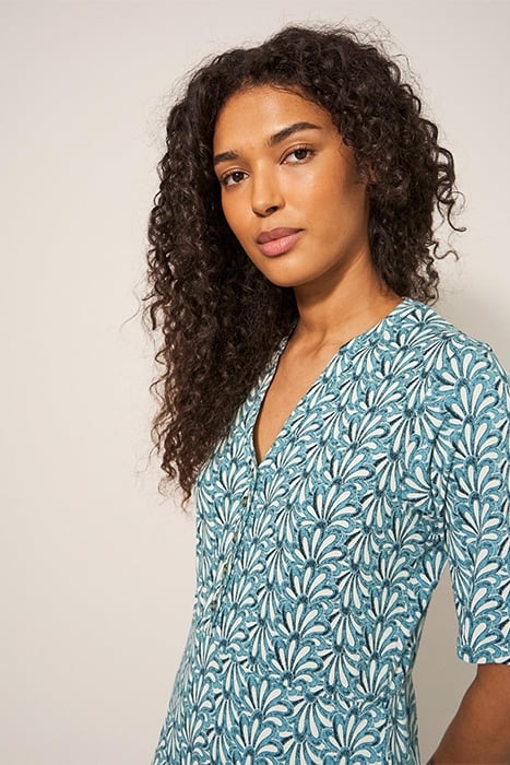 SABINA JERSEY DRE TEAL PRINTED 5