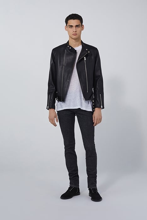 RIDE LEATHER & BIKER JACKET IN BLACK 1