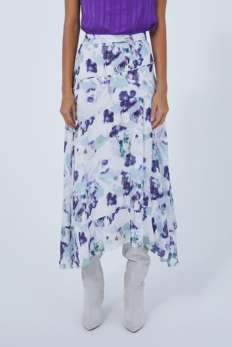 OLLIA SKIRT IN GREEN/PURPLE 1