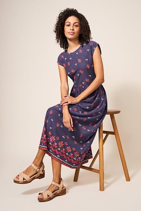 ADDISON COTTON MINI DRESS PURPLE 3