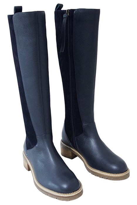 SERENA LEATHER KNEE HIGH BOOT DARK NAVY 2