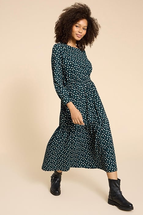 OLIVE JERSEY DRE BLACK PRINTED 2