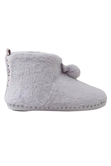 FAUX FUR BOOTIE SLIPPER LIGHT GREY 1