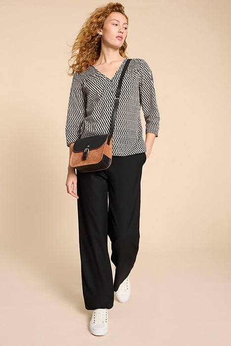 RAE COTTON TOP BLACK PRINTED 2