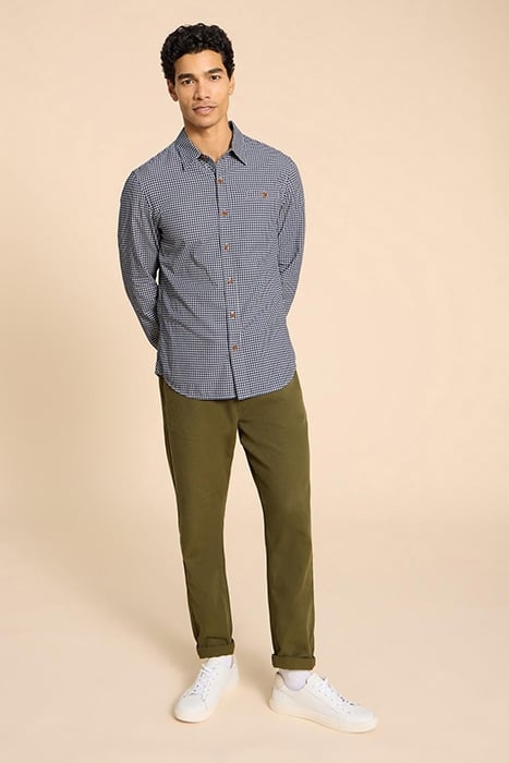 GINGHAM SHIRT NAVY 2