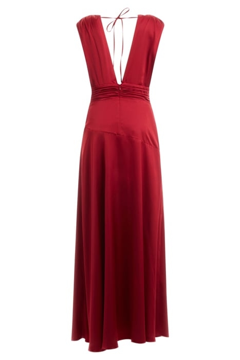 ALYSSA MAXI DRESS DEEP SCARLET 2