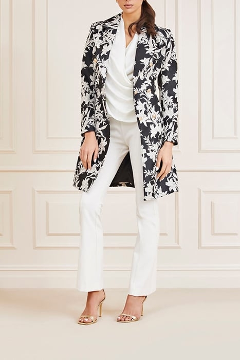 SUNBURST TRENCH BLACK PRINT 3