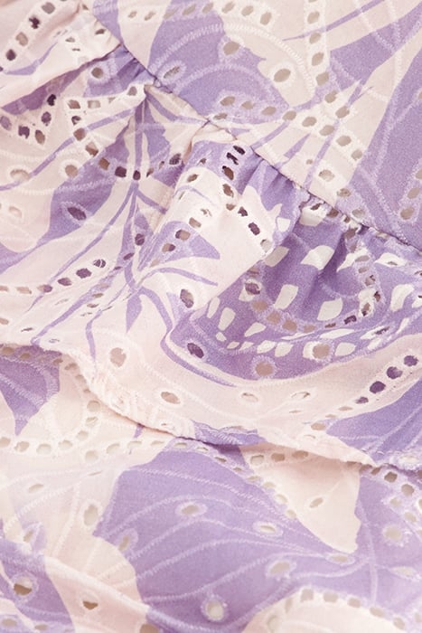 MARLEY DRESS LOVENDER/CREAM WHITE 6