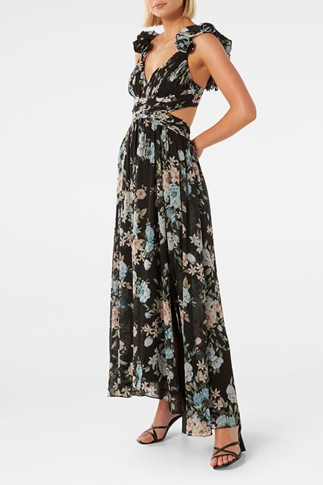SELENA RUFFLE SHOULDER MAXI DAYTON FLORAL 4