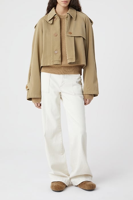 CREW NECK LONG SLEEVE KNITS BROWN MARBLE 4