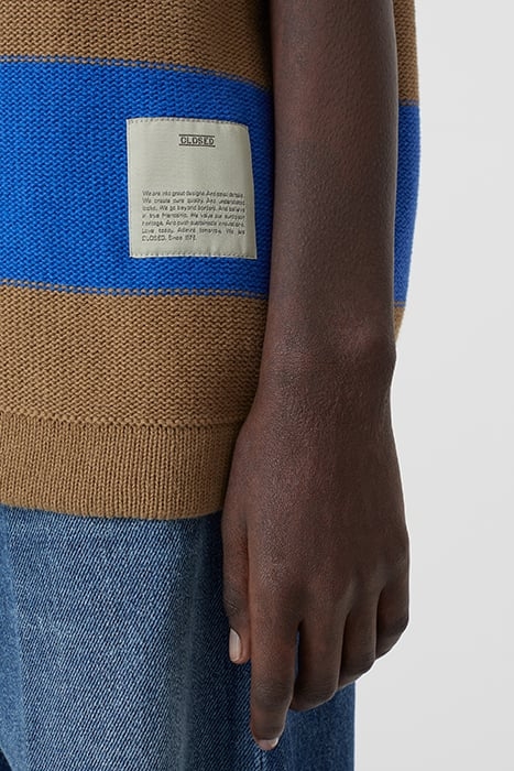 SLEEVELESS POLO KNITS ECRU 6