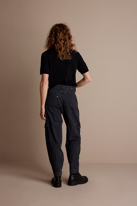 DENIM CARGO PANTS MARITAS LIGHT WEIGHT DENIM BLACK DENIM 3