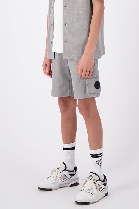 JR. WAFFLE SHORTS GREY 1