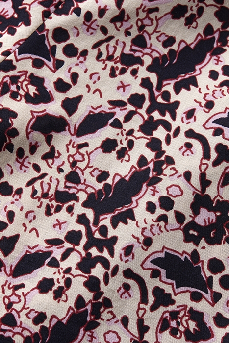 PRINTED BALLOON SLEEVE SHIRT BLOCK FLORAL 3