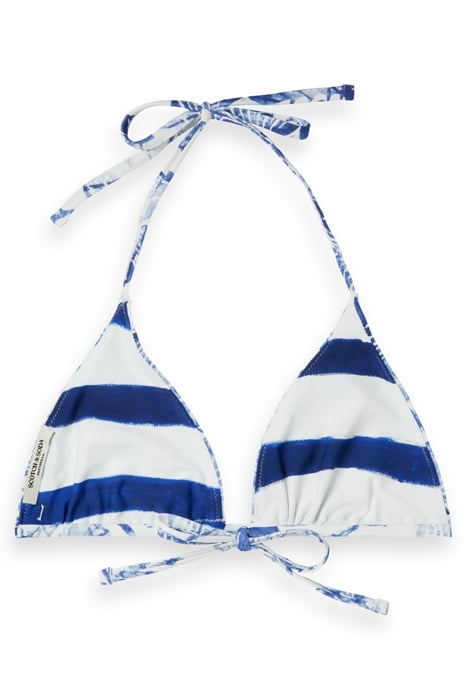 REVERSIBLE BIKINI TOP SHELL BATIK BLUE 1