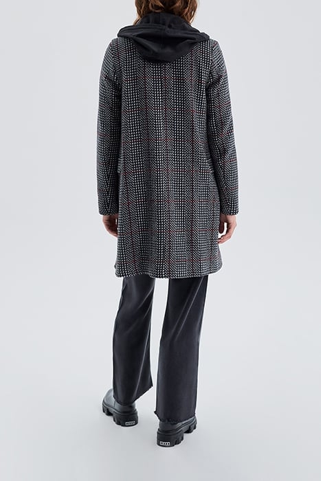 BLACK LOOSE HOUNDSTOOTH COAT 4