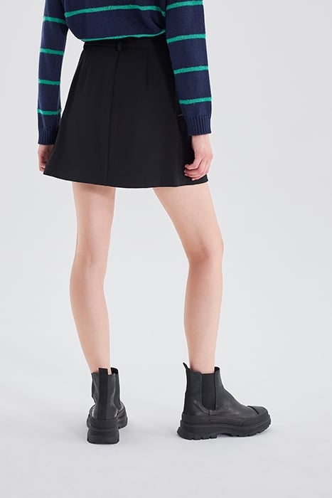 BLACK COMBAT-STYLE SHORT SKIRT 2