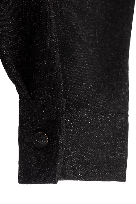 BLACK SHINY KNIT DRESS 8