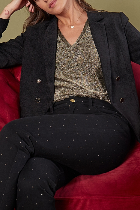 BLACK DOUBLE-BREASTED SUIT JACKET 5