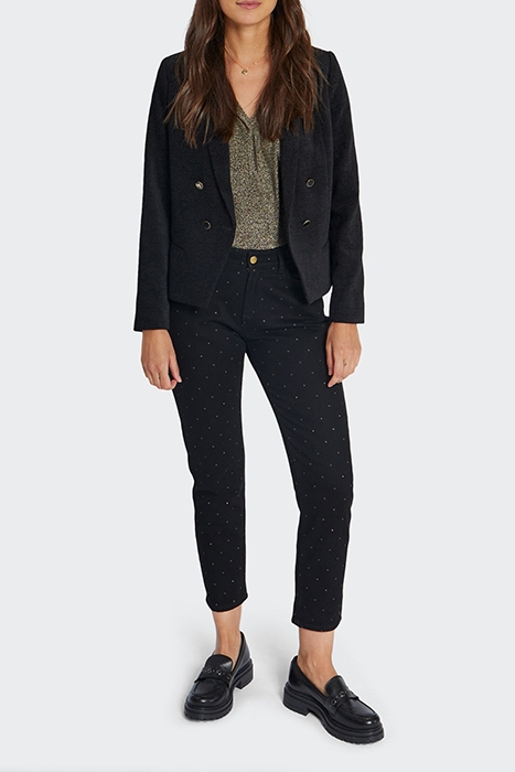 BLACK DOUBLE-BREASTED SUIT JACKET 2