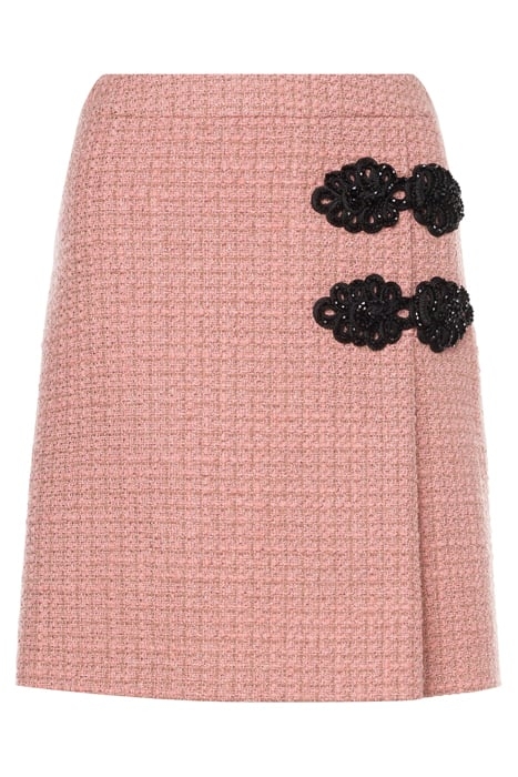 WOVEN SKIRT WITH TOGGLES PINK 3
