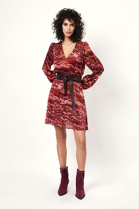 ODINE PRINTED MINI DRESS MULTICOLOUR 1