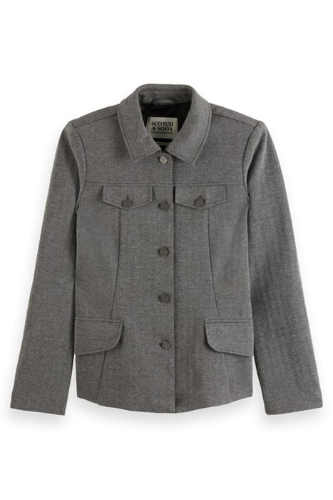JERSEY TAILORED BLAZER CHARCOAL MELANGE 3