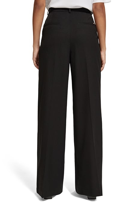 ROSE - PLEATED HIGH RISE WIDE LEG PANT EVENING BLACK 2