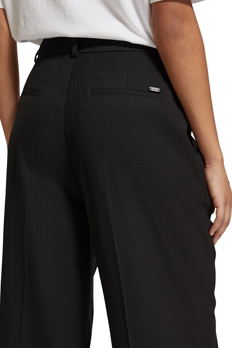 ROSE - PLEATED HIGH RISE WIDE LEG PANT EVENING BLACK 6