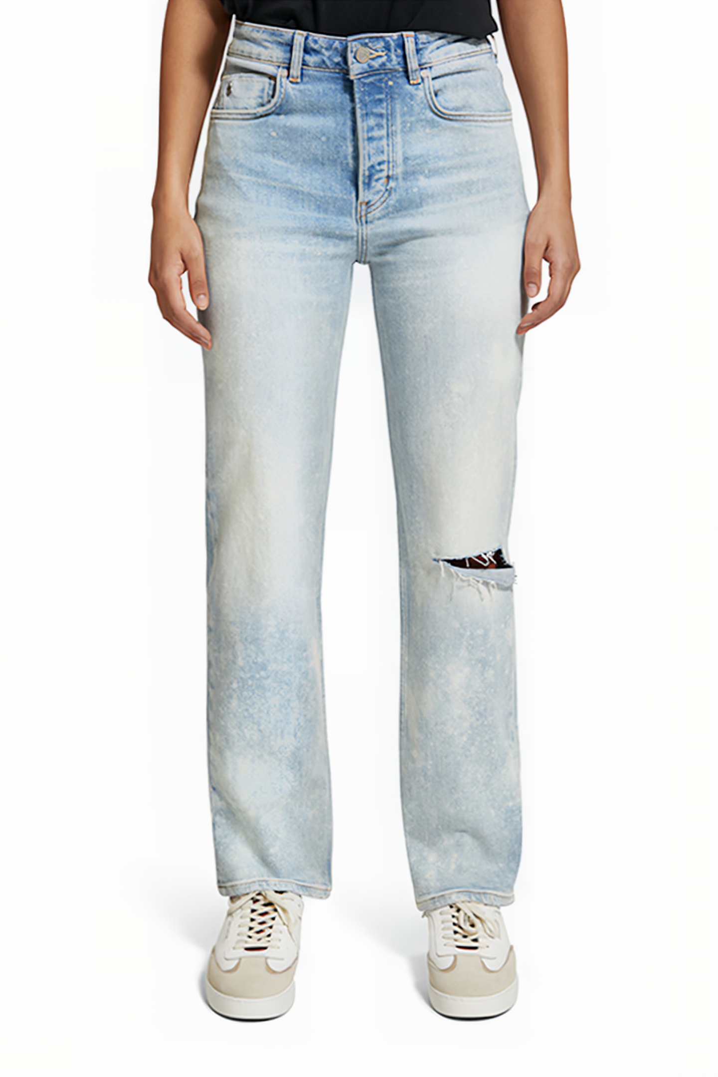THE SKY HIGH RISE STRAIGHT JEANS – BIG SPLASH 1
