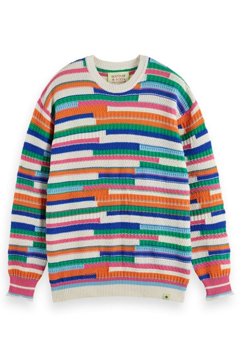 MULTICOLOR STRIPED PULLOVER MULTI STRIPE 1