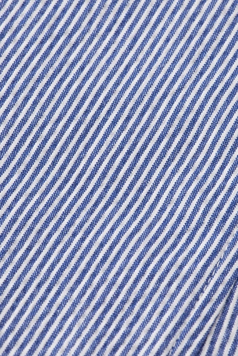 UNCONSTRUCTED STRIPED SEERSUCK ECRU NAVY STRIPE 3