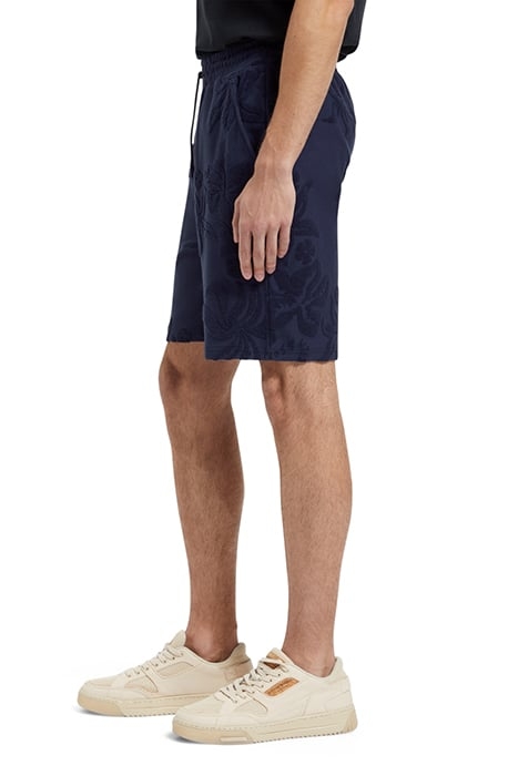 JACQUARD TOWELLING SHORTS NAVY BLUE 5