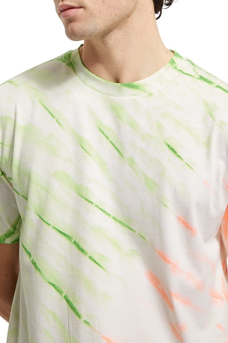 DIAGONAL TIE DYE T-SHIRT SWAN/ NEON TIE DYE 6