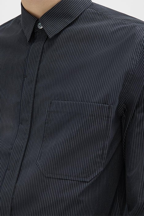 STRIPED COTTON-BLEND SHIRT BLACK MULTI 3