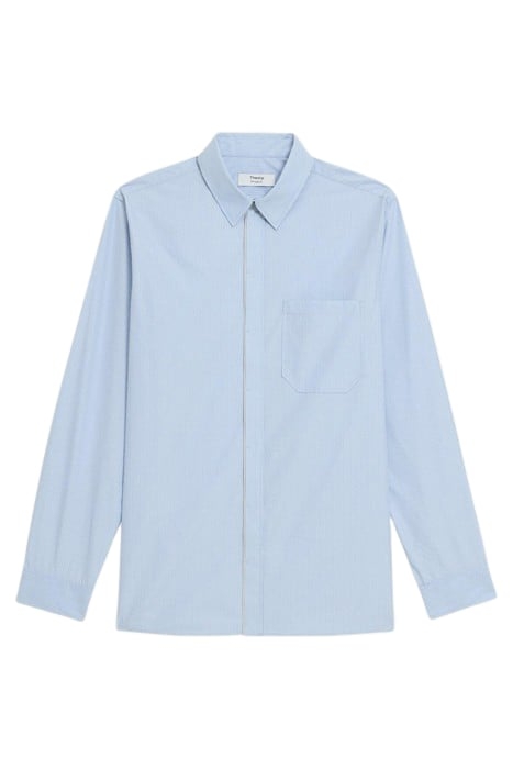 STRIPED COTTON-BLEND SHIRT LIGHT BLUE MULTI 2