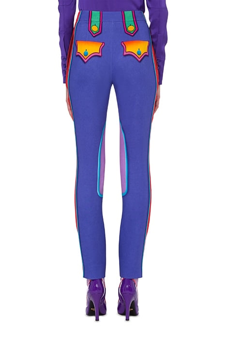 TROMPE L'ŒIL CADY TROUSERS PURPLE 2