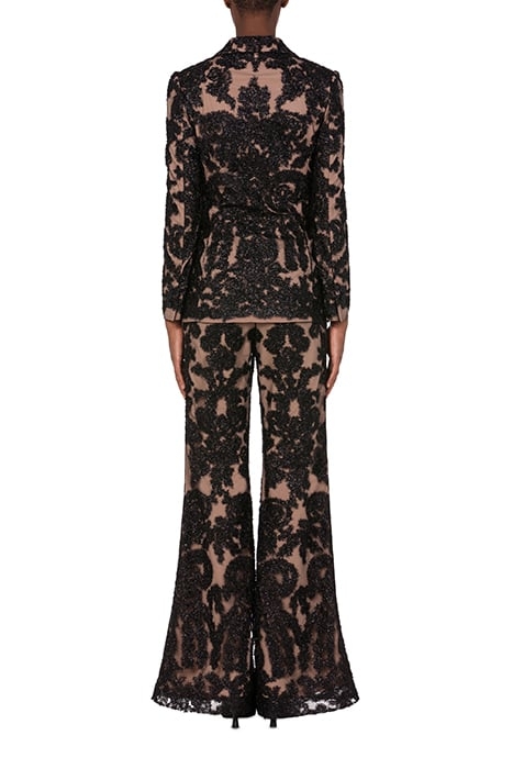 EMBROIDERED LACE JACKET BLACK 2