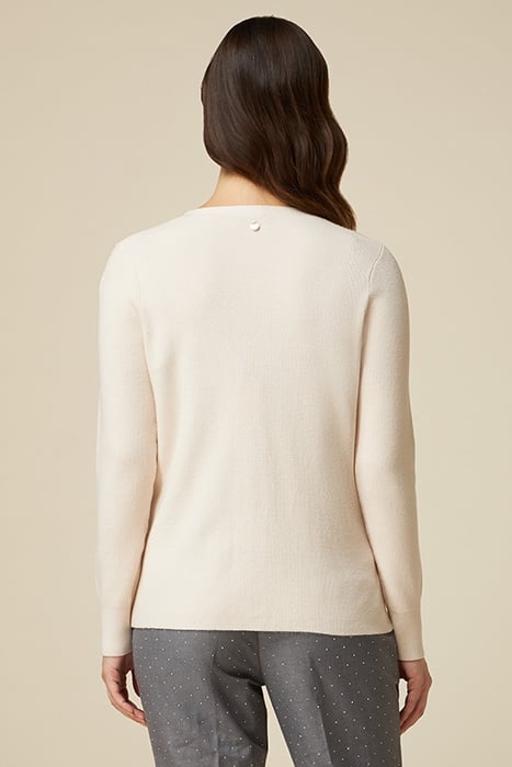 CARDIGAN WITH UNIFORM BUTTON WHITE 2