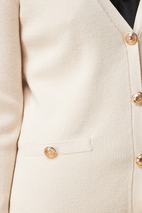 CARDIGAN WITH UNIFORM BUTTON WHITE 4