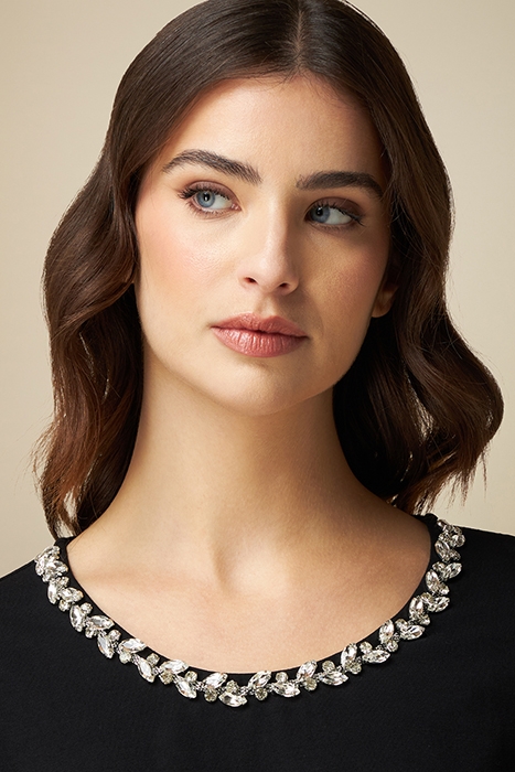 Plush dress with jewel embroidery 4