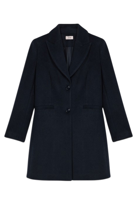 LEATHER-EFFECT WATERFALL JACKET BLUE 3