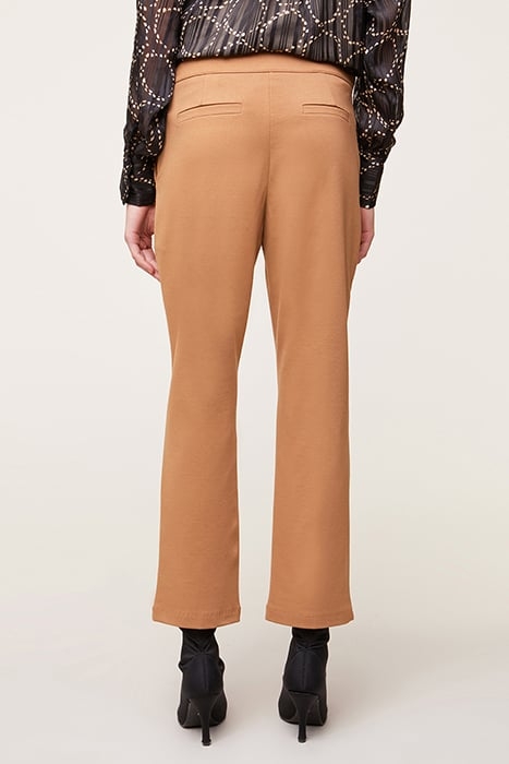 SOLID COLOUR REGULAR LEG TROUSERS NATURAL 2
