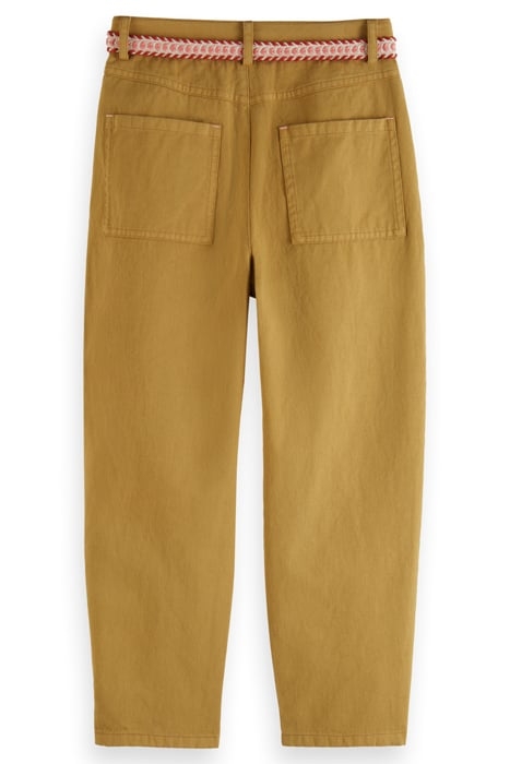 BALLOON-FIT BELT ACCESSORY PANTS CAMEL 2