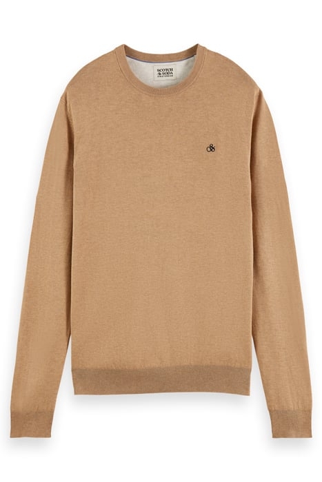ESSENTIALS - CLASSIC CREWNECK CAMEL MELANGE 1