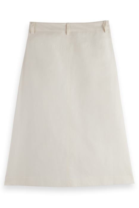 WRAP FRONT MIDI SKIRT SOFT ICE 2