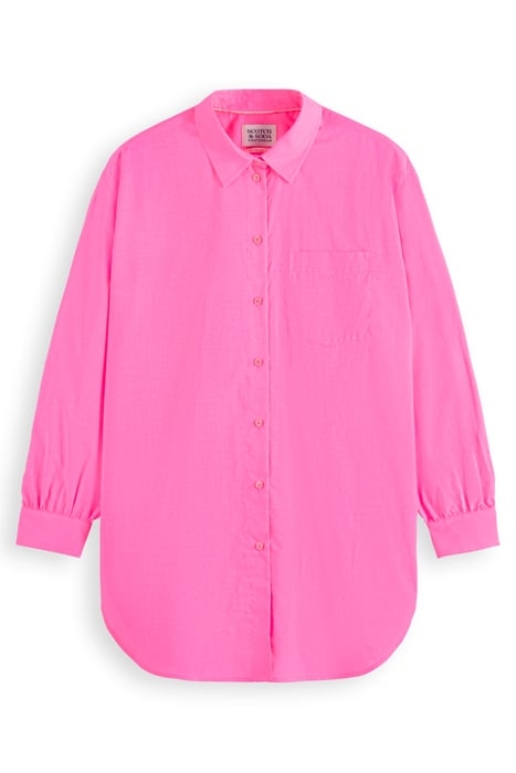 EXTRA OVERSIZED SHIRT FLUO PINK 1