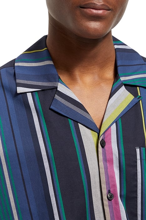 MULTICOLOUR STRIPED FINE COTTO BLACK MULTI STRIPE 6