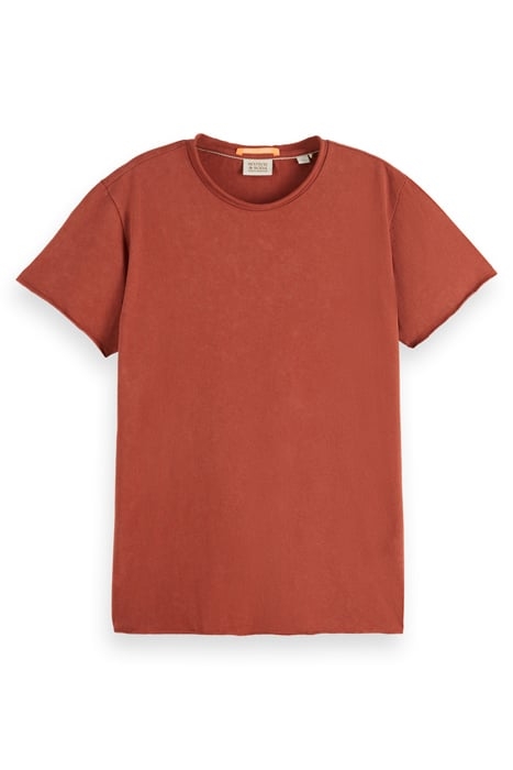 WASHED EMBROIDERED T-SHIRT TERRACOTTA 1