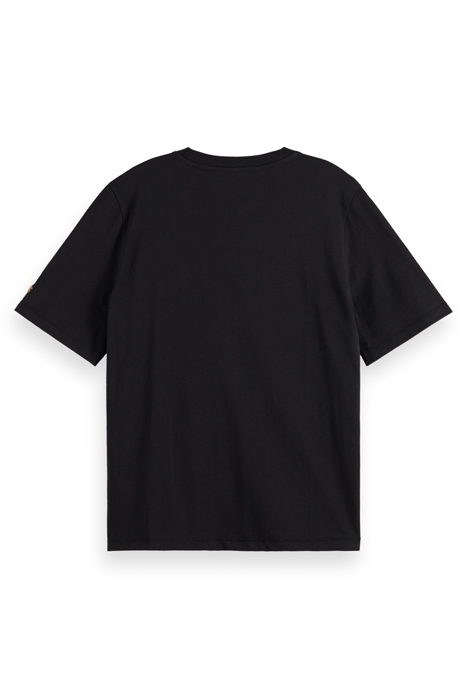 RELAXED FIT PRINT FRONT T-SHIRT EVENING BLACK 2